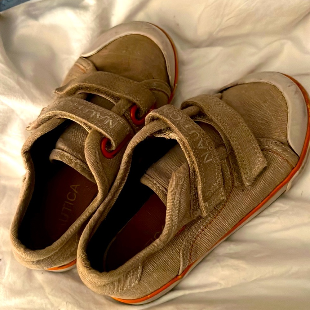 Nautical toddler boat shoes